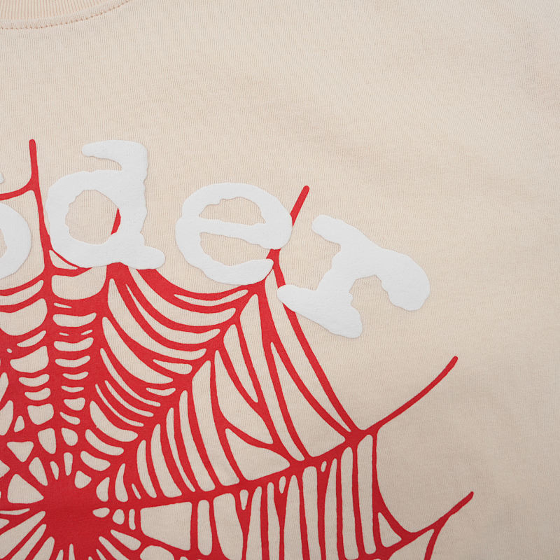 Sp5Der Legacy Logo Heavyweight Tee Cream