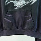 Hellstar Airbrushed Skull Hoodie Black