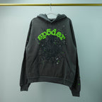 Sp5der Wait Web Hoodie Slate Grey