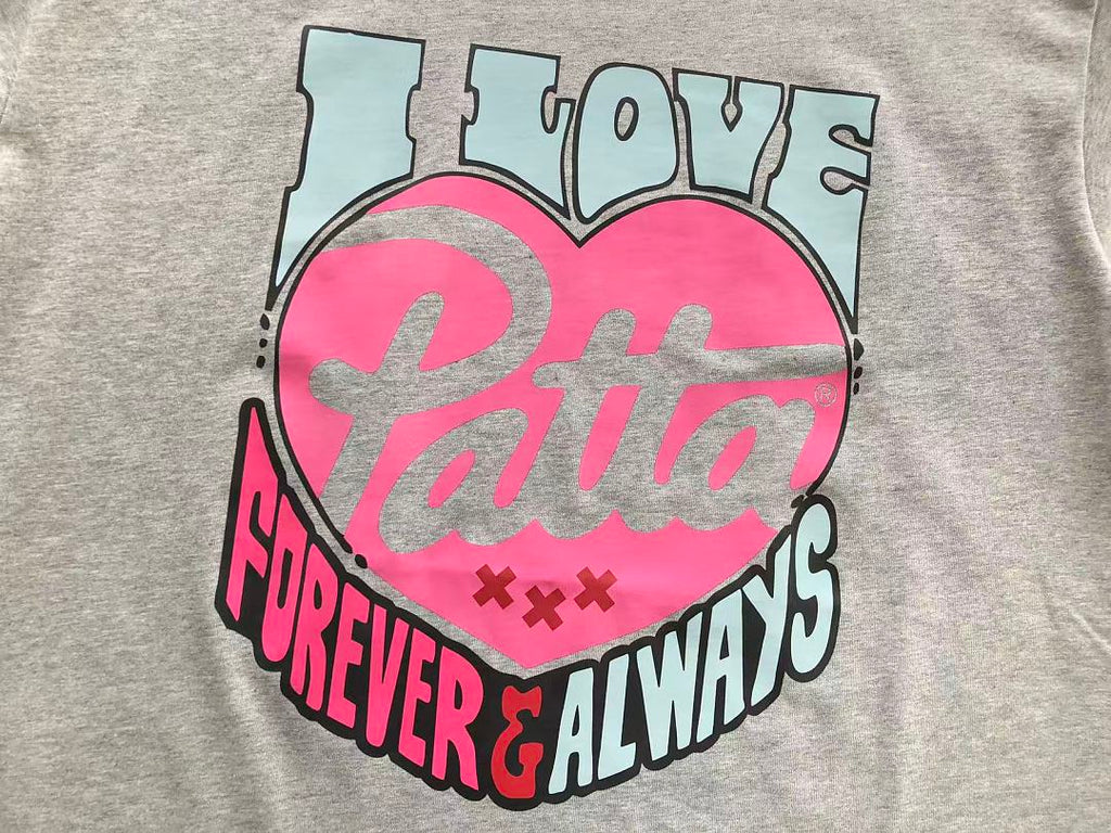 Grey Pink Graphic Patta T-Shirt