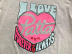 Grey Pink Graphic Patta T-Shirt