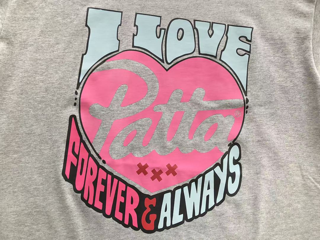 Grey Pink Graphic Patta T-Shirt