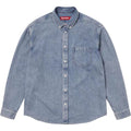 Supreme Gothic Logo Denim Button-Up Shirt