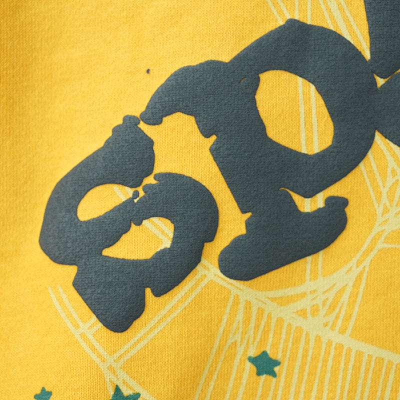 Sp5Der Logo Hoodie Yellow