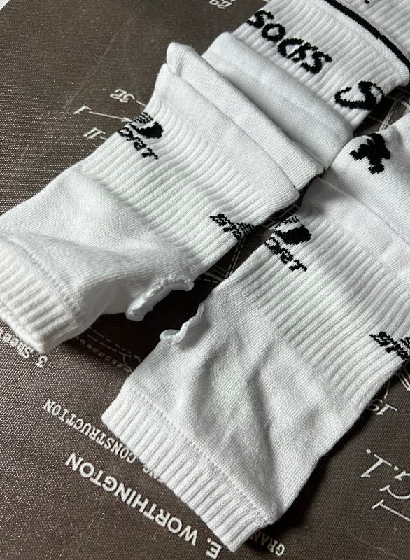 Doublet Crew Socks - Black/White