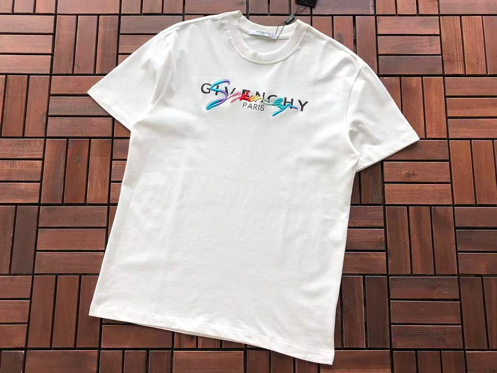 White Multicolor Logo T-Shirt