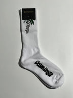 Palm Angels Crew Socks - White/Black/Green