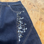 Derschutze Blossom Raw Denim - Black