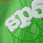 Sp5Der Web Hoodie Slime Green