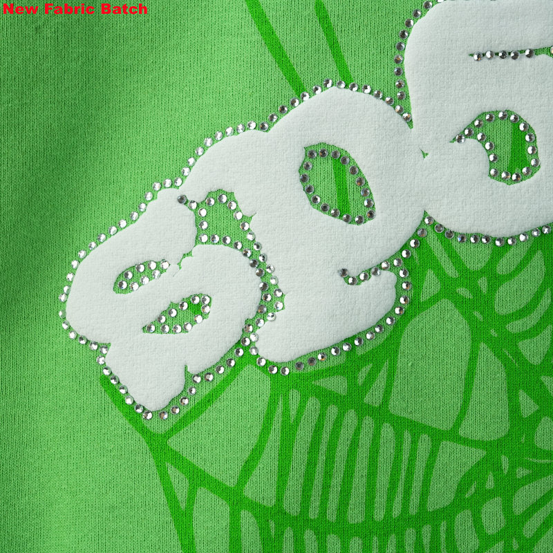 Sp5Der Web Hoodie Slime Green