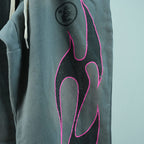 Hellstar Grey Future Flame Sweatpants
