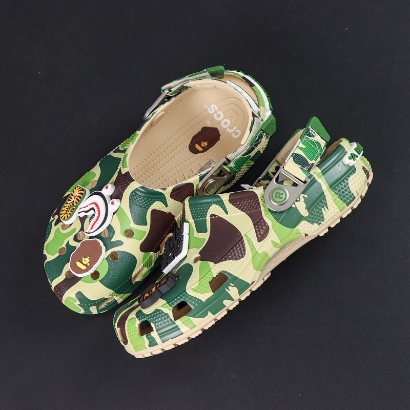 BAPE x Crocs Classic Clog - Green ABC Camo