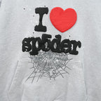 Sp5der Souvenir Hoodie Heather Grey