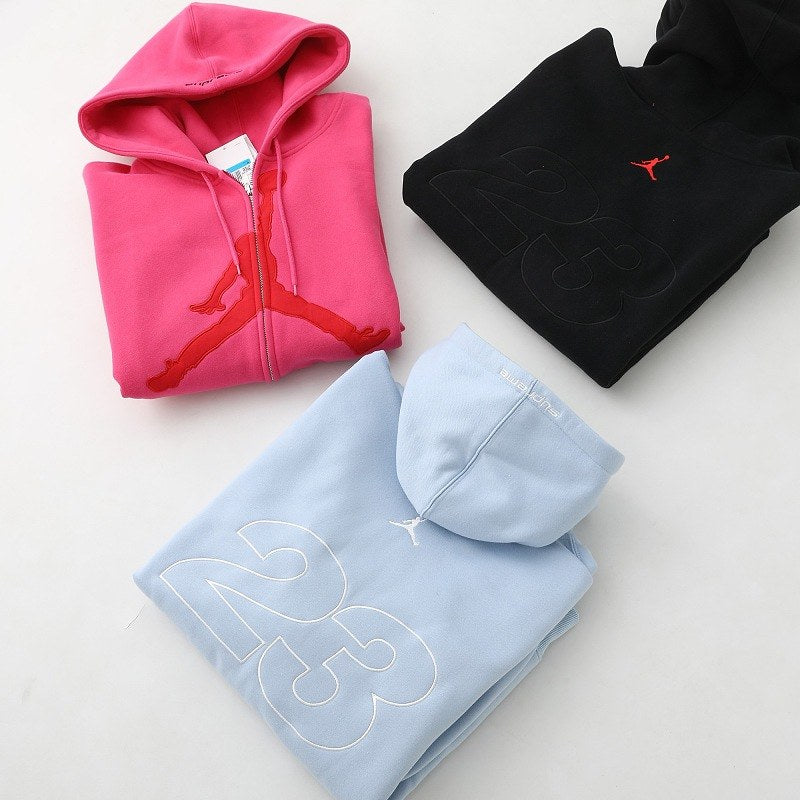 Supreme Jordan Number 23 Zip Hoodie