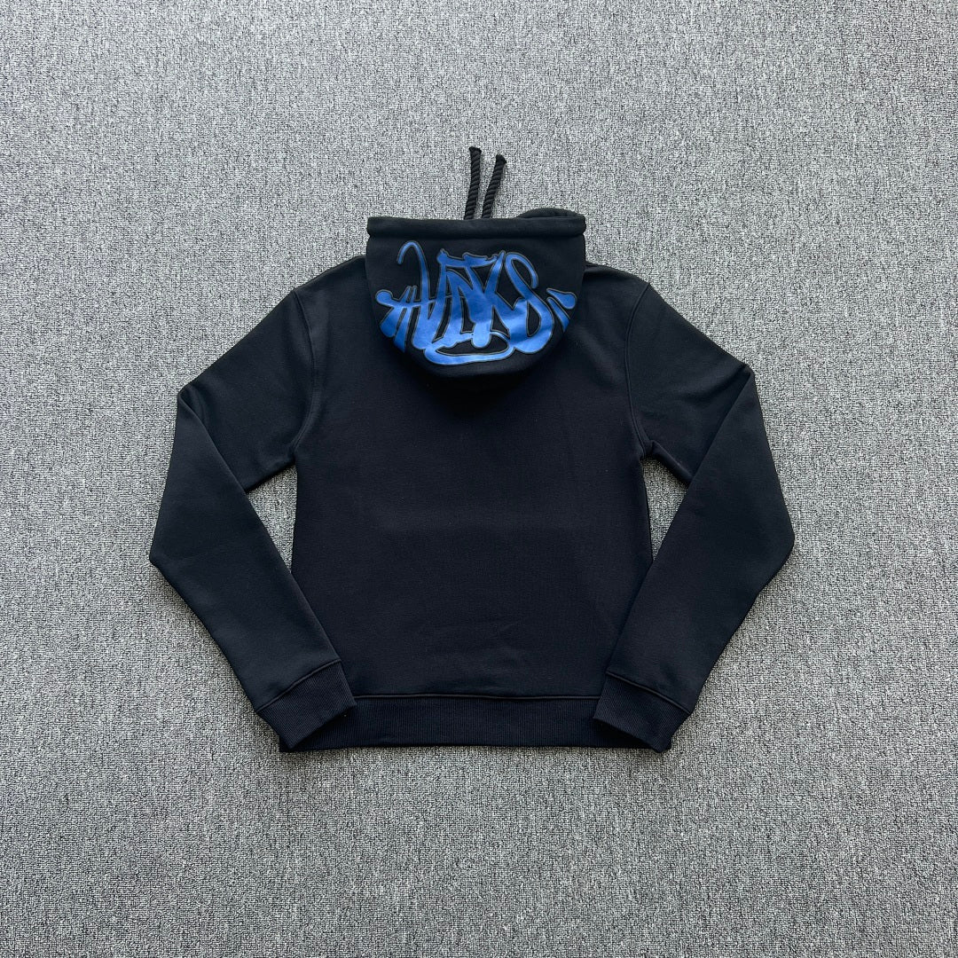 Hoodie Set Black Blue