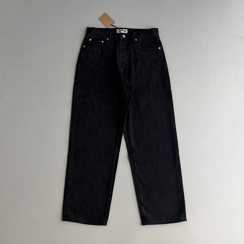 Stussy Denim Jeans - Wash Water Blue Yellow Label