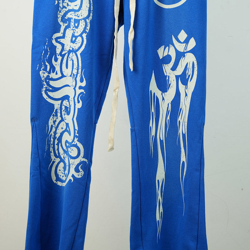 Hellstar Blue Yoga Sweatpants