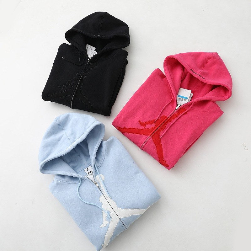 Supreme Jordan Number 23 Zip Hoodie