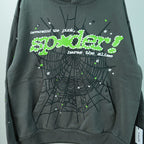Sp5der Punk V2 Hoodie Slate Grey