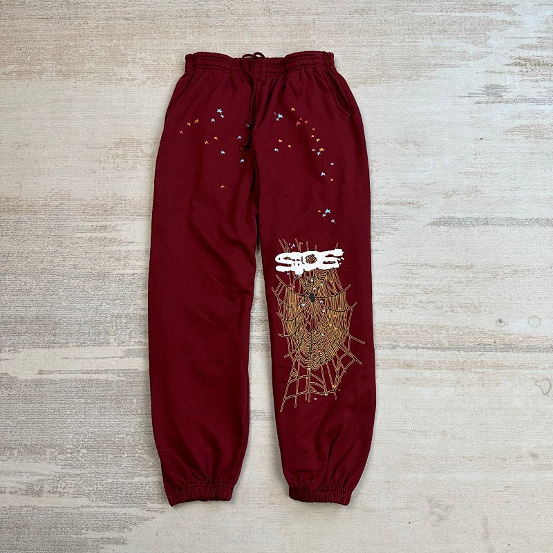 Sp5Der Logo Sweatpant Maroon