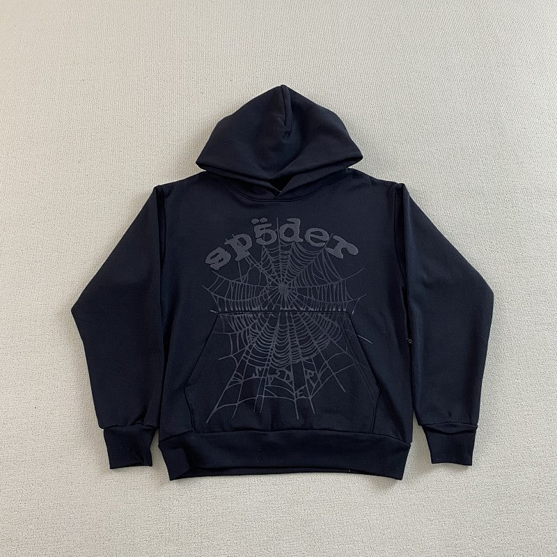 Sp5der Phantom Web Hoodie Black