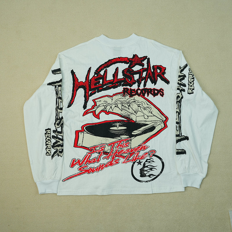 Hellstar White Studios Records Long Sleeve