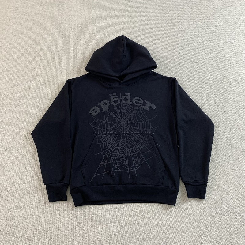 Sp5der Phantom Web Hoodie Black