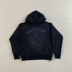 Sp5der Phantom Web Hoodie Black