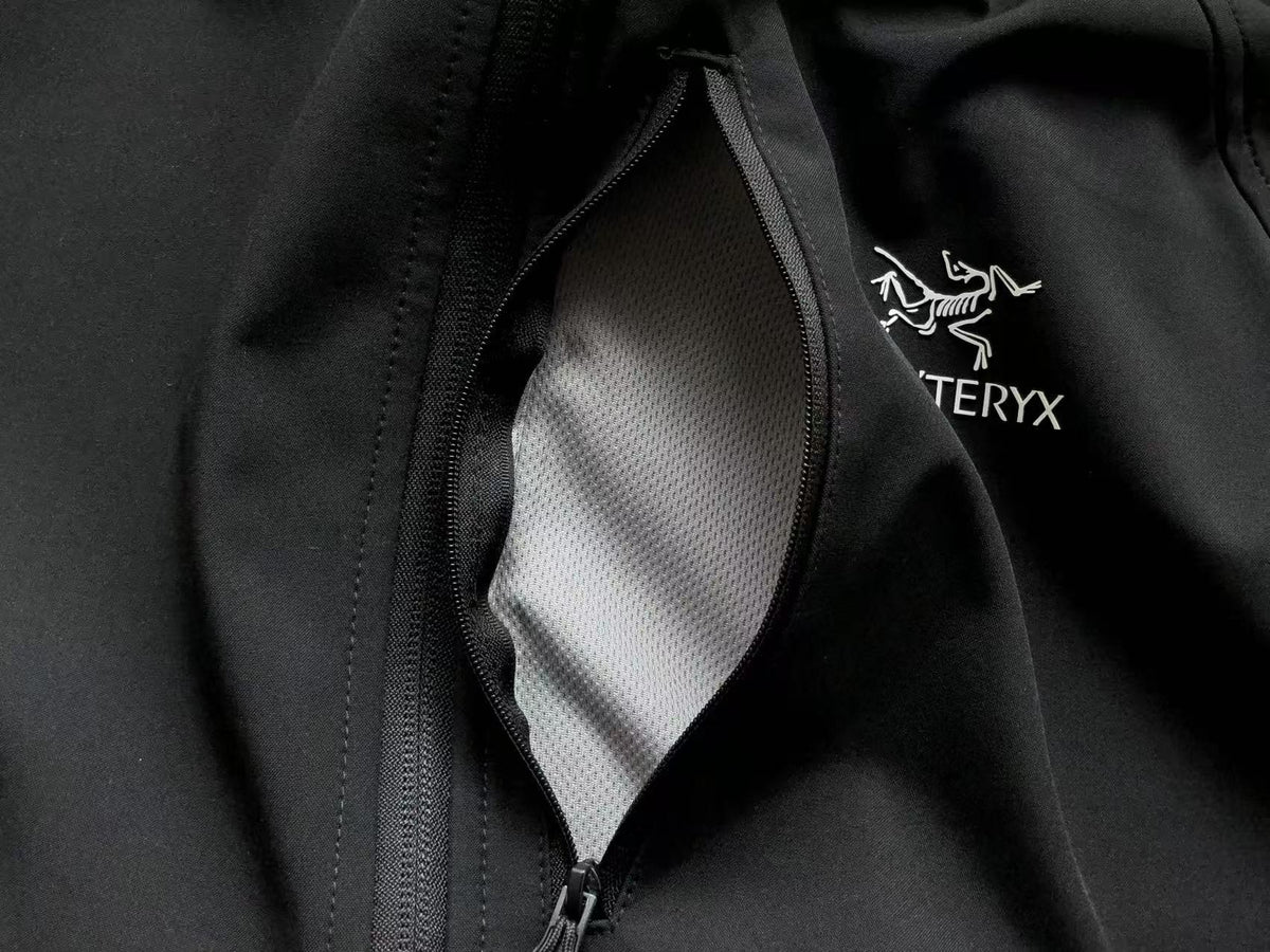 Arc'teryx Black White Mint Hooded Jacket