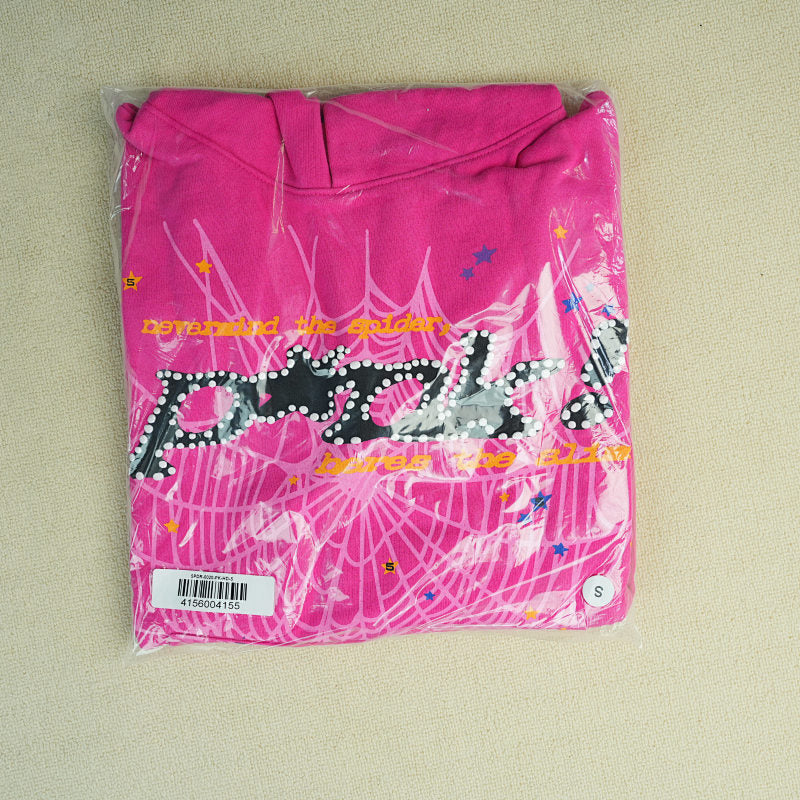 Sp5der P*NK Hoodie Pink