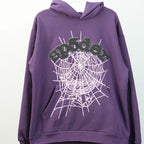Sp5Der Web Hoodie Purple