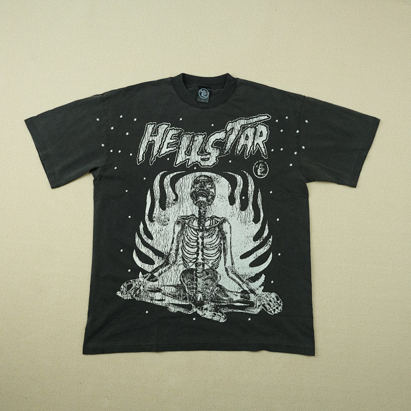 Hellstar Studios Inner Peace Short Sleeve Tee Shirt Black