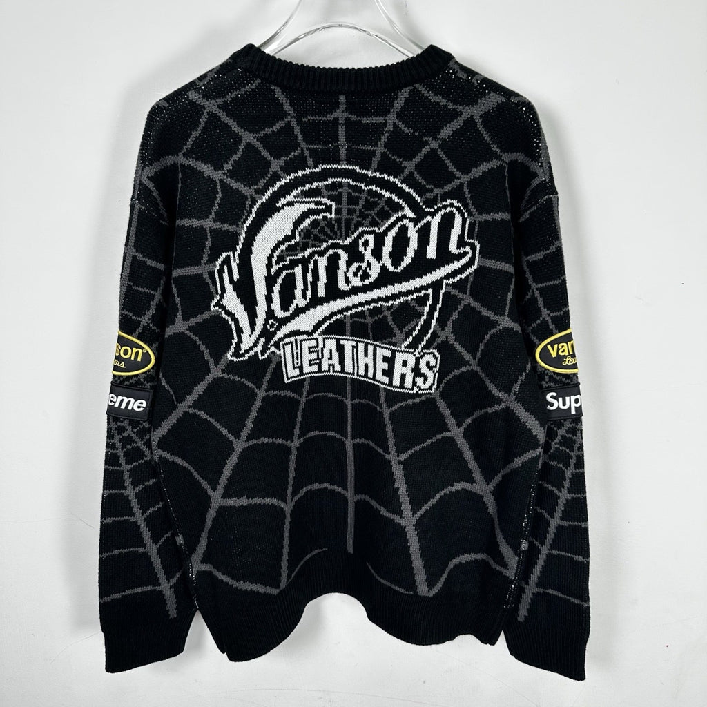 Supreme Vanson Spider Web Crewneck Sweater