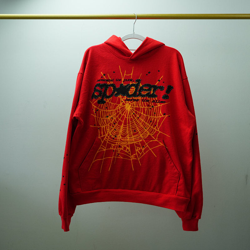 Sp5der P*NK V2 Hoodie Red