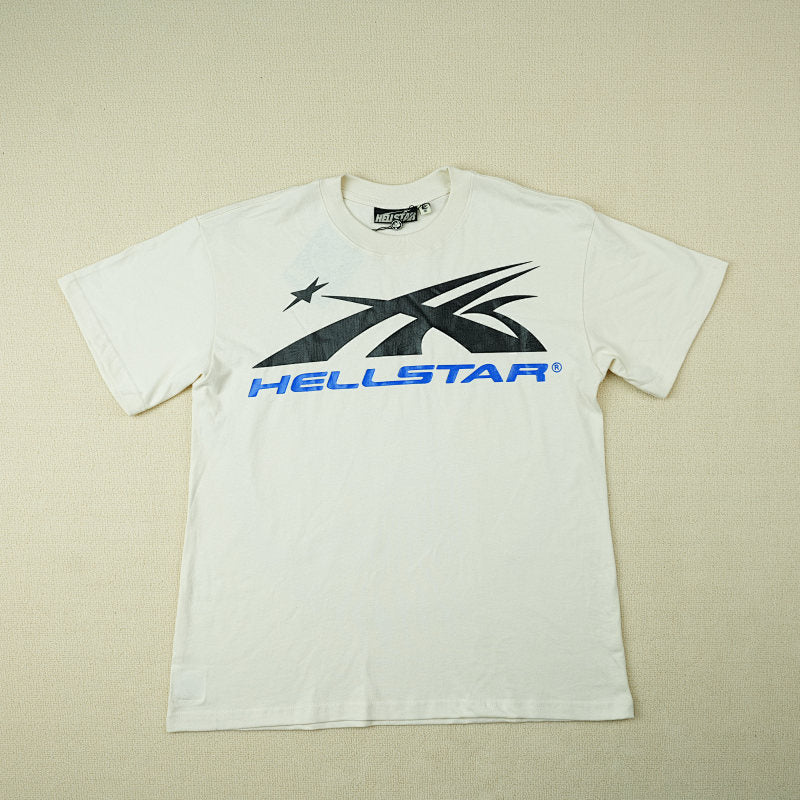 Hellstar Gel Sport Logo T-Shirt White/Blue