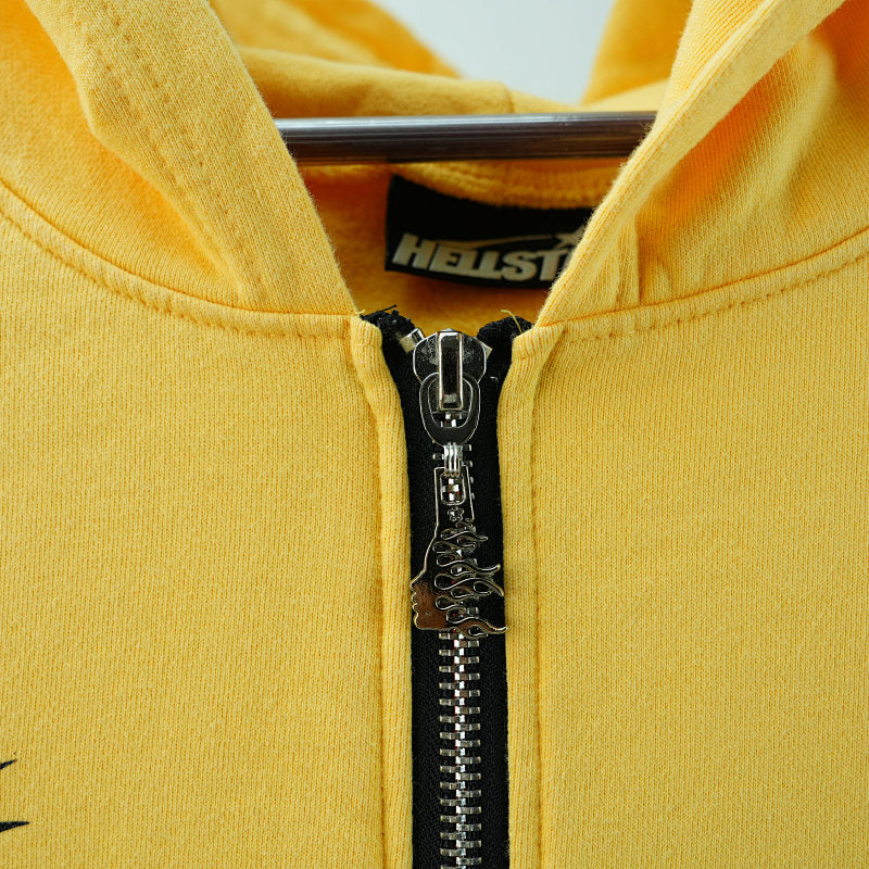 Hellstar Sports Zip-Up Sweatshirtyellow