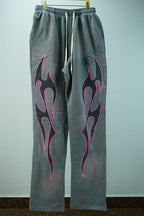 Hellstar Grey Future Flame Sweatpants