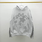 Sp5Der Rhinestone Beluga Hoodie Heather Grey