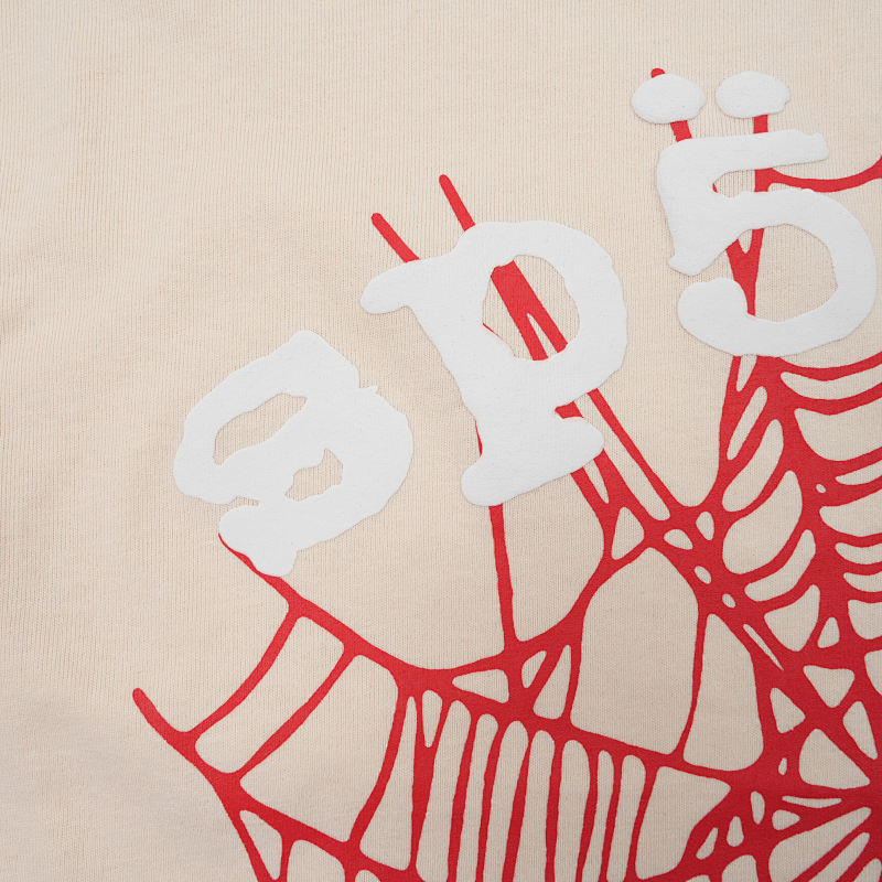 Sp5Der Legacy Logo Heavyweight Tee Cream