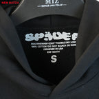Sp5Der Rhinestone Logo Hoodie Black