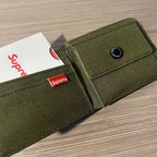 Embossed Logo Bifold Wallet and Card Holder Set with Box