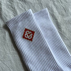 Casablanca Crew Socks - Black/White