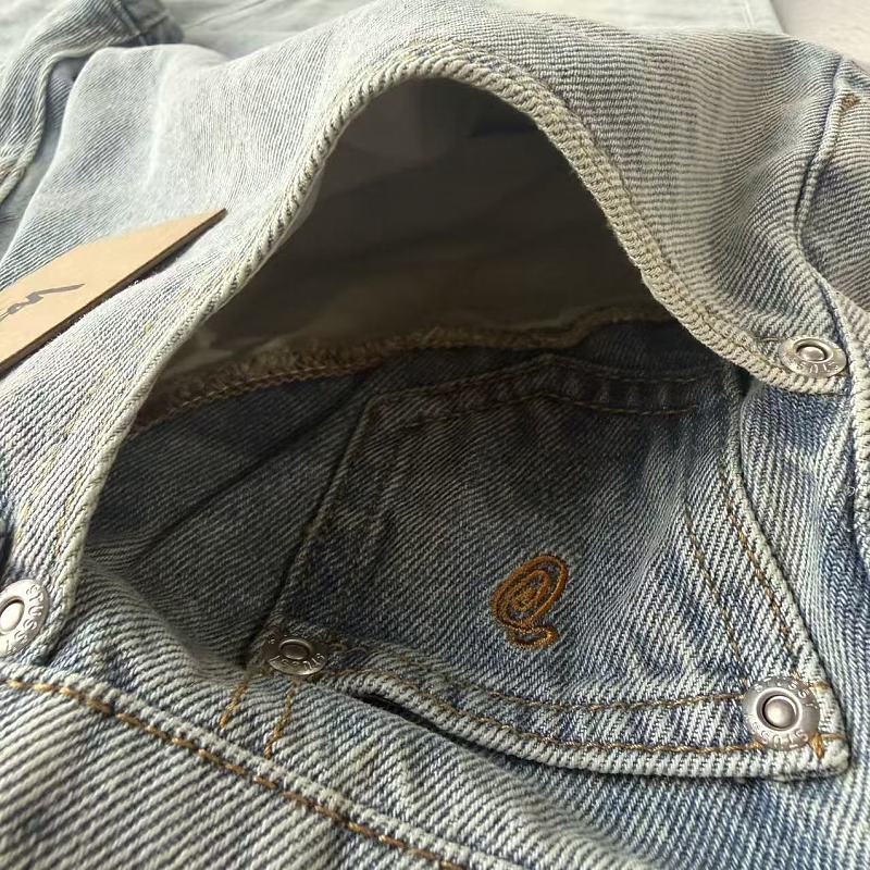 Stussy Denim Jeans - Wash Water Blue Yellow Label