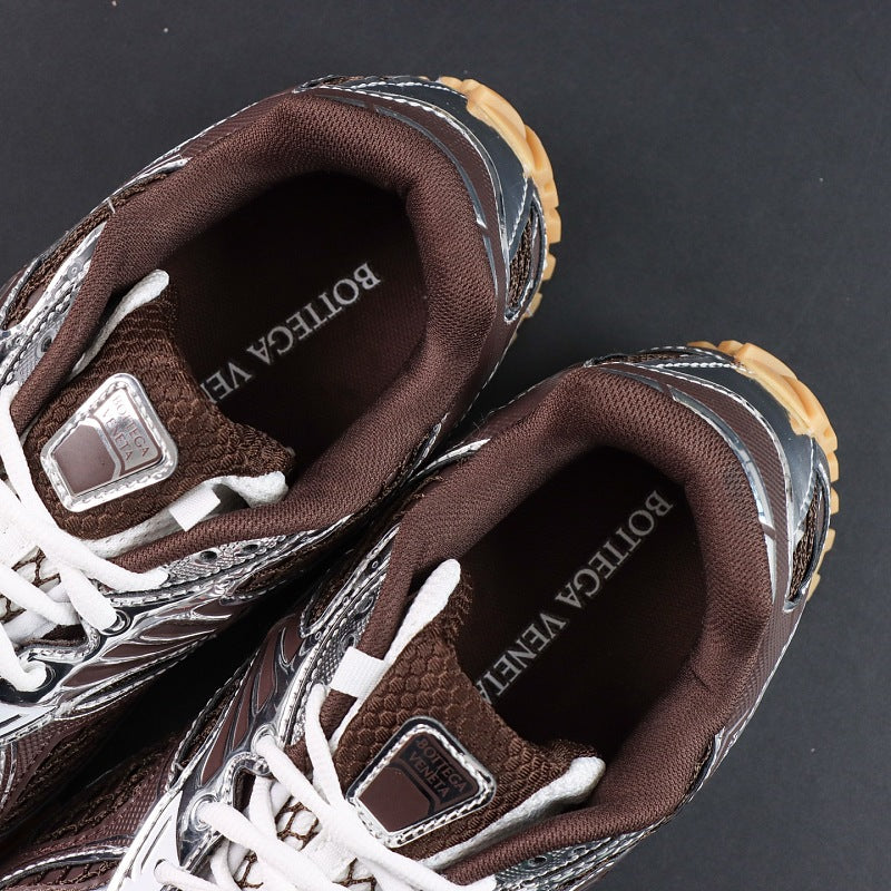 Bottega Veneta Orbit Sneaker - Brown/Silver