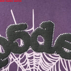 Sp5Der Web Hoodie Purple
