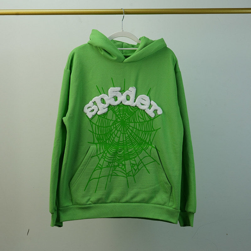 Sp5Der Web Hoodie Slime Green
