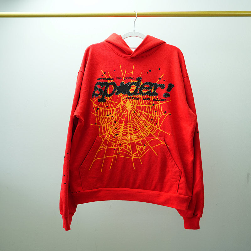 Sp5der P*NK V2 Hoodie Red