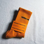Heron Preston Ribbed Crew Socks - Orange/Black