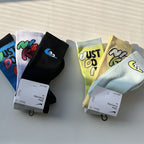 Nk Everyday Crew Socks Graphic Print Multipack