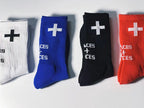 Cross Logo Crew Socks Four Color Set
